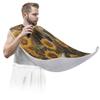 Beard Bib Apron for Men, Beard Trimming Hair Catcher Bib for Shaving, Non-Stick Beard Cape Grooming Cloth with 2 Suction Cups, Gifts for Dad Husband Boyfriend, Horse Sunflowers Field view 3