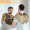Beard Bib Apron for Men, Beard Trimming Hair Catcher Bib for Shaving, Non-Stick Beard Cape Grooming Cloth with 2 Suction Cups, Gifts for Dad Husband Boyfriend, Horse Sunflowers Field view 4