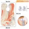 Beard Bib Apron for Men, Beard Trimming Hair Catcher Bib for Shaving, Non-Stick Beard Cape Grooming Cloth with 2 Suction Cups, Gifts for Dad Husband Boyfriend, Grey Marble With Flame view 2