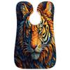 Beard Bib Apron for Men, Beard Trimming Hair Catcher Bib for Shaving, Non-Stick Beard Cape Grooming Cloth with 2 Suction Cups, Gifts for Dad Husband Boyfriend, Cool Tiger Skin Print view 1