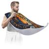 Beard Bib Apron for Men, Beard Trimming Hair Catcher Bib for Shaving, Non-Stick Beard Cape Grooming Cloth with 2 Suction Cups, Gifts for Dad Husband Boyfriend, Cool Tiger Skin Print view 3