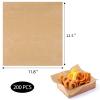 Deli Paper Sheets 200 Pcs, 11.8x12.6 Inch Food Basket Liners Grease Resistant Wax Paper Sheets Eco Friendly Sandwich Wrapping Paper for Picnic Party Snacks view 3