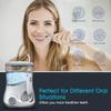 GeRRiT Water Flosser, Water Flosser Teeth Cleaner for Family, 6 Multifunctional Jet Tips, IPX7 Waterproof,10 Adjustable Modes for The Oral Care Needs of Family, White view 2