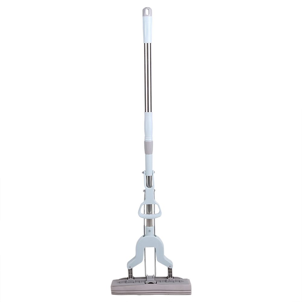 HUAOSN Stainless Steel Sponge Mop with Telescopic Handle for Home Floors