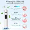 GeRRiT Water Flosser Cordless Teeth Cleaner Dental Oral Irrigator Power Dental Flossers IPX7 Waterproof Teeth Cleaner with 4 Cleaning Modes Detachable Water Tank for Home Travel (White) view 4
