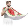 Beard Bib Apron for Men, Beard Trimming Hair Catcher Bib for Shaving, Non-Stick Beard Cape Grooming Cloth with 2 Suction Cups, Gifts for Dad Husband Boyfriend, Watermelon Pattern view 1