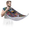 Beard Bib Apron for Men, Beard Trimming Hair Catcher Bib for Shaving, Non-Stick Beard Cape Grooming Cloth with 2 Suction Cups, Gifts for Dad Husband Boyfriend, Abstract Art Skull view 1