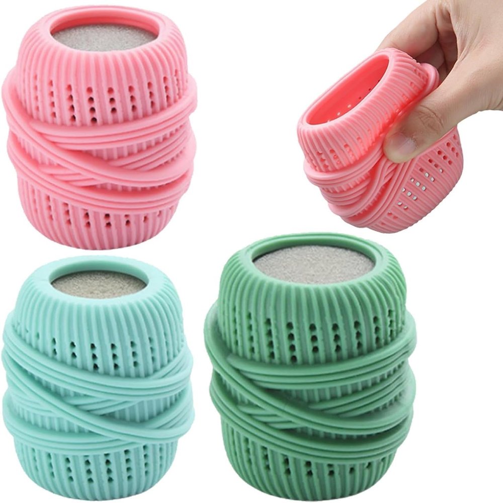 GeRRiT Washing Machine Laundry Balls Fabric Softener Dispenser Balls Reusable Fabric Softener Dispensers Fabric Softener Balls for Washing Green