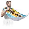 Beard Bib Apron for Men, Beard Trimming Hair Catcher Bib for Shaving, Non-Stick Beard Cape Grooming Cloth with 2 Suction Cups, Gifts for Dad Husband Boyfriend, Cool Giraffe With Glasses view 3