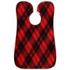 Beard Bib Apron for Men, Beard Trimming Hair Catcher Bib for Shaving, Non-Stick Beard Cape Grooming Cloth with 2 Suction Cups, Gifts for Dad Husband Boyfriend, Red Plaid Grid Pattern view 1