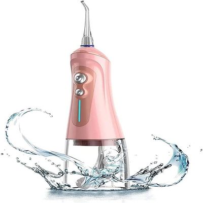 GeRRiT Water Flosser Professional Cordless Dental Oral Irrigator, 320ML Portable Water Tank and Rechargeable IPX7 Waterproof, 6 Modes and 4 Jet Tips, Water Flosser for Home and Travel, Braces & Bridge