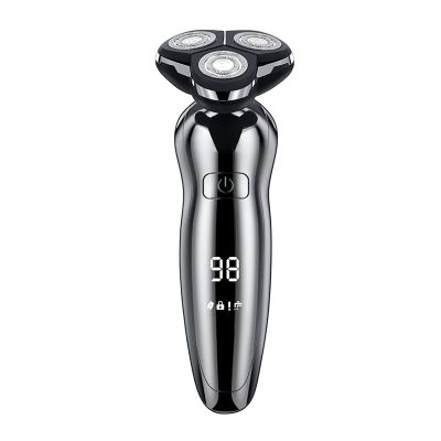 GeRRiT Mens Electric Shaver Razor Beard Trimmer Rotary Shaver Cordless Sideburn Trimmer Nose Trimmer Wet Dry Shaver Waterproof USB Rechargeable 3 in 1