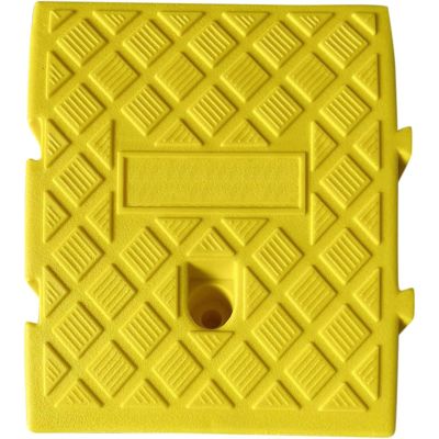 11cm High Step Pad Ramp Car Ramps Wheelchair Ramp Kerb Ramps Curb Ramp Plastic Threshold Ramps Portable Threshold Pad Ramps for Wheelchairs Motorbike Mobility Scooter Car Door Ramp (Color : Yellow,