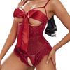 QIUXWJSX Women's Sexy Lingerie Naughty Hot Naughty Black Lace Bodysuit Red Nightie Naughty Sexy Feminine Babydoll Sleepwear Bra Pajamas Tanga Thong bodysuit/C/XXL view 2