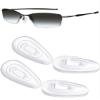 Mryok 2 Pairs Replacement Nosepieces Nosepads for Oakley Transistor Glasses - Clear view 1
