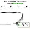 Mryok 2 Pairs Replacement Nosepieces Nosepads for Oakley Transistor Glasses - Clear view 3