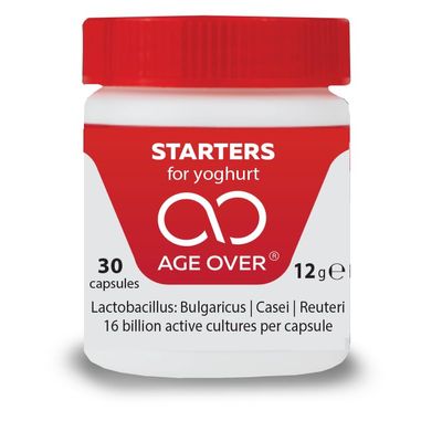 Triple Pack Yogurt Starter Kit: Bulgaricus, Casei, Reuteri - 30 Premium Probiotic Capsules for Homemade Yogurt