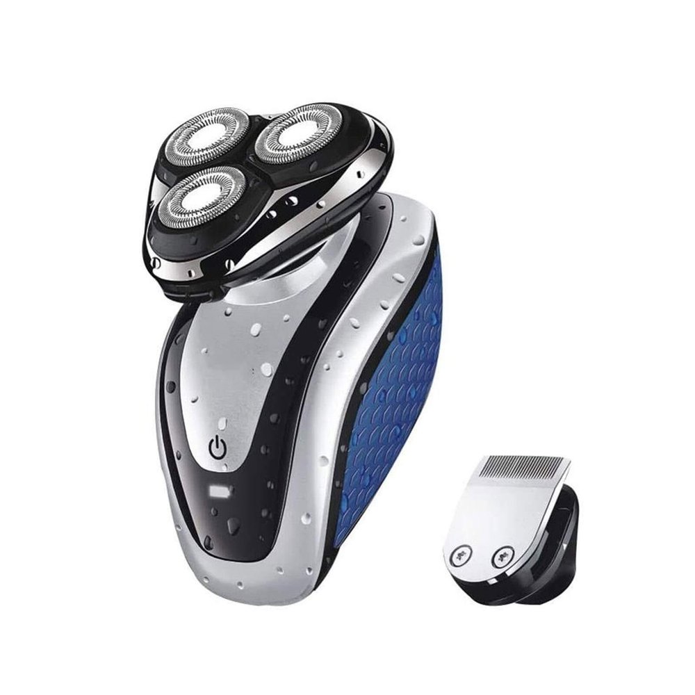 GeRRiT Electric Shavers for Men, Mens Electric Razor 2 in 1 Dry Wet Waterproof Face Rotary Shaver Travel USB Rechargeable for Dad Husband Man