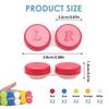 Rumgug 10 Pack Contact Lens Cases, Portable Contact Lens Container Left/Right Eyes Contact Lens Holder Box, Travel Contact Lens Case Mini Care Storage Boxes for Home Outdoor Business Trip 5 Colours view 2