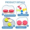 Rumgug 10 Pack Contact Lens Cases, Portable Contact Lens Container Left/Right Eyes Contact Lens Holder Box, Travel Contact Lens Case Mini Care Storage Boxes for Home Outdoor Business Trip 5 Colours view 3
