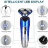 GeRRiT Electric Shaver for Men Rechargeable Rotary Razors Beard Trimmer Face Shavers 100% Waterproof IPX6 Wet & Dry Cordless with Stroke Locking Function view 2