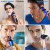 GeRRiT Electric Shaver for Men Rechargeable Rotary Razors Beard Trimmer Face Shavers 100% Waterproof IPX6 Wet & Dry Cordless with Stroke Locking Function view 3