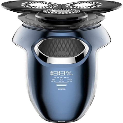 GeRRiT Electric Razor, Electric Shavers for Men, Dry Wet Waterproof Mens Rotary Facial Shaver, Face Shaver Cordless Travel USB Rechargeable with Beard Trimmer LED Display for Shaving Husband Dad