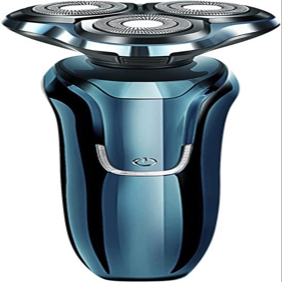 GeRRiT Heads Floating Shaving Hair Razor, USB Rechargeable Electric Shaver & Grooming Kit, Dry Wet Waterproof Cordless Rotary Shavers with Charging Indicator, for Bathroom, Travel