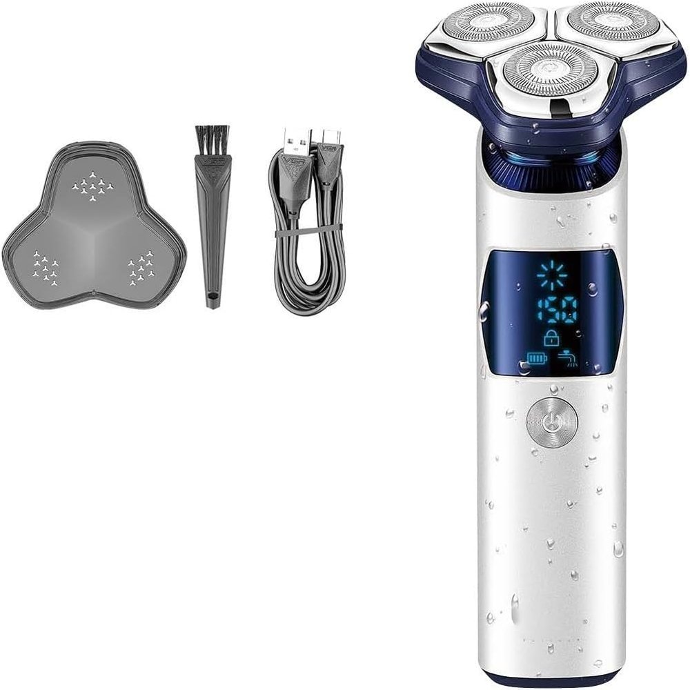 GeRRiT Electric Shaver for Men, Razor Professional Shaving Machine Rechargeable Beard Trimmer Waterproof Hair Trimmer Razors Electric Shaver for Men