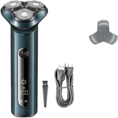 GeRRiT Electric Shavers for Men, Metal Housing 3D Floating Rotary Electric Shaver for Men Waterproof Beard Electric Razor Face Shaving Machine Rechargeable