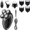 GeRRiT Electric Shavers for Bald Men, 4 in 1 Electric Shaver Beard Trimmer Razor Nose Trimmer Grooming Kit Waterproof Rechargeable Shaving Machine for Men view 1