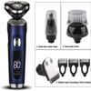 GeRRiT Electric Razor for Men's, Electric Shaver Multi-Function Electric Razor Rechargeable Shaving Machine for Men 3 Blades Portable Beard Trimmer view 2