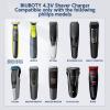 BIUBOTY 4.3V Charger Compatible with Philips Shaver A00390 Charger for QP2520/QP2620/MG5730/MG3720/BT3206/BT3208 Trimmer Shaving Charger Adapter Power Cable UK Plug view 2