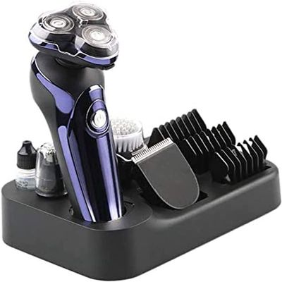 GeRRiT Electric Shaver for Men 4D Rechargeable Rotary Razors Beard Trimmer Face Shavers Waterproof Wet & Dry Cordless with Pop-up Trimmer
