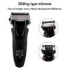 GeRRiT Men's Shaver, USB Rechargeable Electric Shaver Stainless Steel Shaving Machine for Men 3D Triple Floating Blade Razor Shaver Barber Electric (Color : Silver with Box) view 3