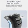 GeRRiT Rechargeable Waterproof IPX7 Electric Shaver Wet & Dry Rotary Shavers for Men Electric Shaving Razors with Pop-up Trimmer, Blue view 3