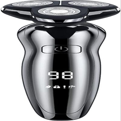 GeRRiT Electric Razor for Men, Dry Wet Waterproof Rotary Facial Shaver, Portable Face Shaver Cordless Travel USB Rechargeable with Nose Hair Trimmer,Facial Cleansing Brush, Precision Trimmers for Husb