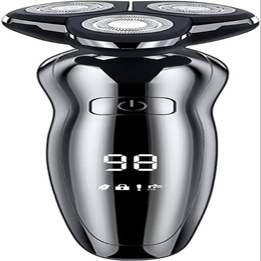 GeRRiT Electric Razor for Men, Dry Wet Waterproof Rotary Facial Shaver, Portable Face Shaver Cordless Travel USB Rechargeable with Nose Hair Trimmer,Facial Cleansing Brush, Precision Trimmers for Husb