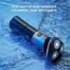 GeRRiT Electric Shavers for Men, Men's Electric Shaver 3D Floating Blade Washable Type-C Rechargeable Razor Waterproof Digital Display Face Shaving Beard Machine view 2
