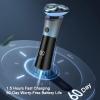 GeRRiT Electric Shavers for Men, Men's Electric Shaver 3D Floating Blade Washable Type-C Rechargeable Razor Waterproof Digital Display Face Shaving Beard Machine view 3