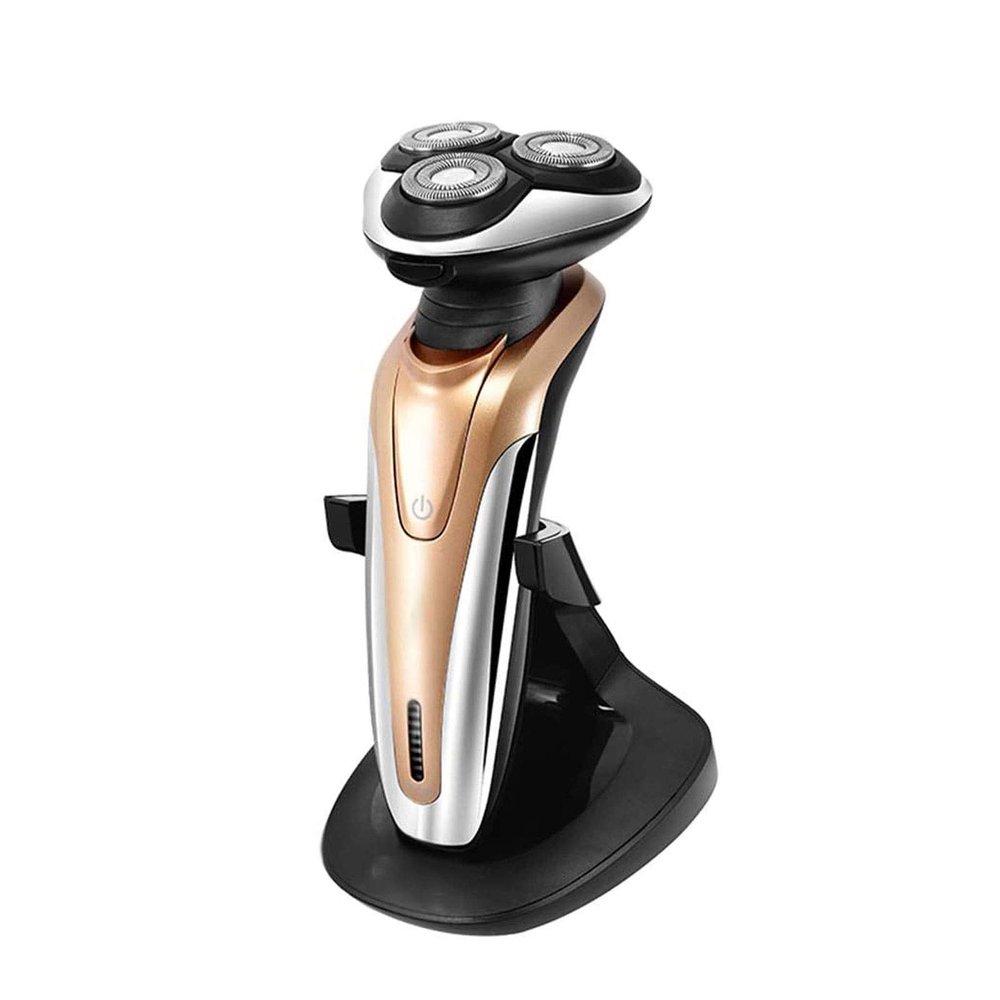 GeRRiT Mens Electric Razor for Men Electric Face Shavers Rechargeable Shaving Men's Cordless Razors Waterproof Wet Dry 4 in 1 Rotary Shavers Beard Nose Mustache Trimmer USB Charging