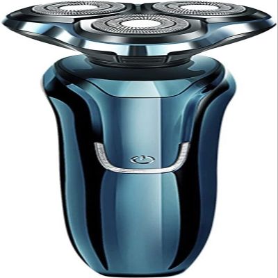 GeRRiT Heads Floating Shaving Hair Razor, USB Rechargeable Electric Shaver & Grooming Kit, Dry Wet Waterproof Cordless Rotary Shavers with Charging Indicator, for Bathroom, Travel
