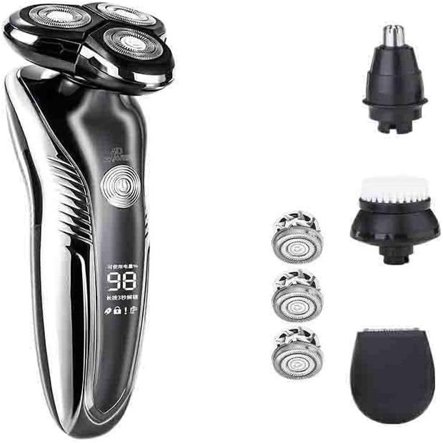 GeRRiT Electric Razor for Men's, Men's Shaver Electric Razor for Men Trimmer for Men Hair Cutting Machine Safety Razor USB Charger Nose Shaver Washable