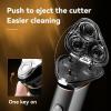 GeRRiT Electric Razor for Men, Metal Shell Waterproof Electric Shaver for Men Wet Dry Beard Electric Razor Facial Shaving Machine Rechargeable view 3