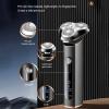 GeRRiT Electric Razor for Men, Metal Shell Waterproof Electric Shaver for Men Wet Dry Beard Electric Razor Facial Shaving Machine Rechargeable view 4