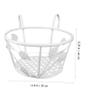 Cabilock 1pc Wrought Iron Railing Plant Rack Hanging Flowerpot Basket for Balcony Garden and Indoor Use Art Design for Home Decor and Stylish Display view 2