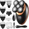 GeRRiT Electric Shavers for Men, 5 in 1 IPX7 Waterproof Electric Shaver Razor for Men Beard Hair Trimmer Rechargeable Bald Head Shaving Machine LCD Display Grooming Kit view 1