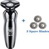 GeRRiT Electric Razor for Men, Dry Wet Waterproof Rotary Facial Shaver, Portable Face Shaver Cordless Travel USB Rechargeable with Nose Hair Trimmer,Facial Cleansing Brush, Precision Trimmers for Husb view 2