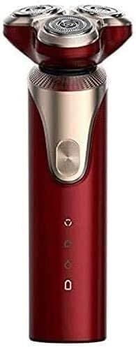 GeRRiT Electric Razor for Men, Wet & Dry Men's Razors for Shaving Electric Cordless, Rotary Razors Electric Shavers for Men Waterproof Rechargeable (Color : Red) (Color : Red)