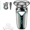 GeRRiT Electric Shavers for Men, Wet Dry Waterproof Electric Shaver for Men Wet Dry Beard Electric Razor Facial Shaving Machine Rechargeable LCD view 2
